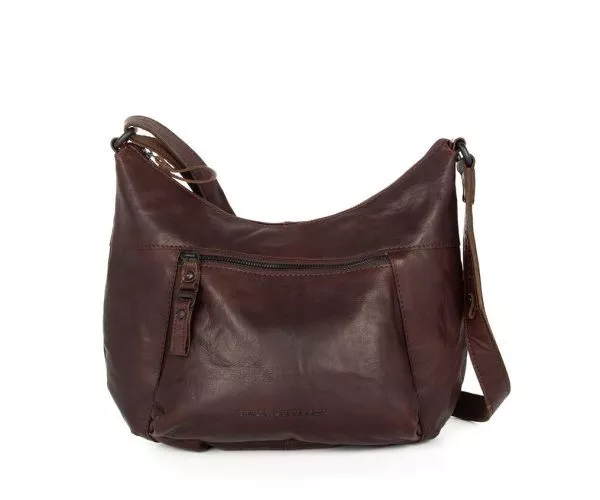 spikes & sparrow Spikes & Sparrow Leren Crossbodytas – Lori – Donkerbruin