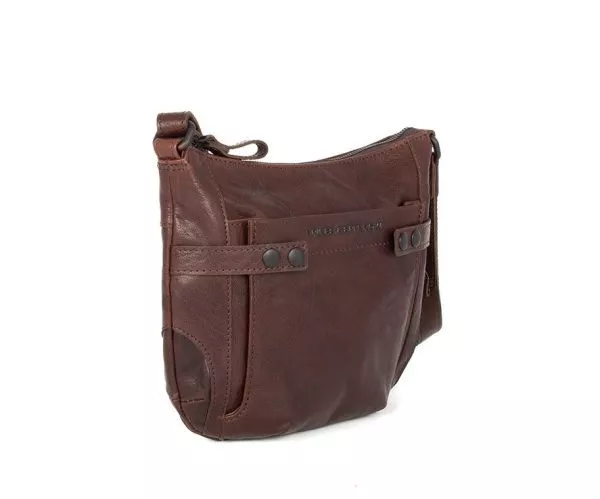 Spikes & Sparrow Spikes & Sparrow Leren Crossbodytas – Louen – Donkerbruin