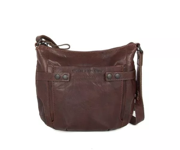 spikes & sparrow Spikes & Sparrow Leren Crossbodytas – Louen – Donkerbruin