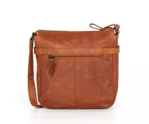 Spikes & Sparrow Spikes & Sparrow Leren Crossbodytas – Madison – Brandy Cognac