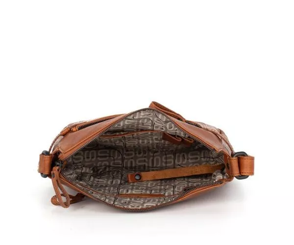 Spikes & Sparrow Spikes & Sparrow Leren Crossbodytas – Madison – Brandy Cognac