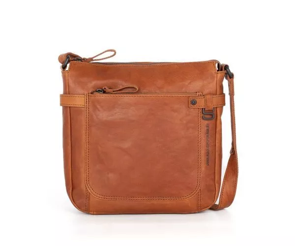 spikes & sparrow Spikes & Sparrow Leren Crossbodytas – Madison – Brandy Cognac