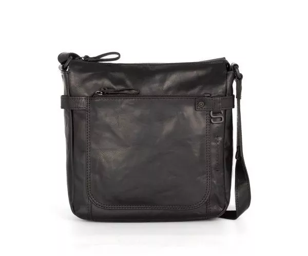 spikes & sparrow Spikes & Sparrow Leren Crossbodytas – Madison – Zwart