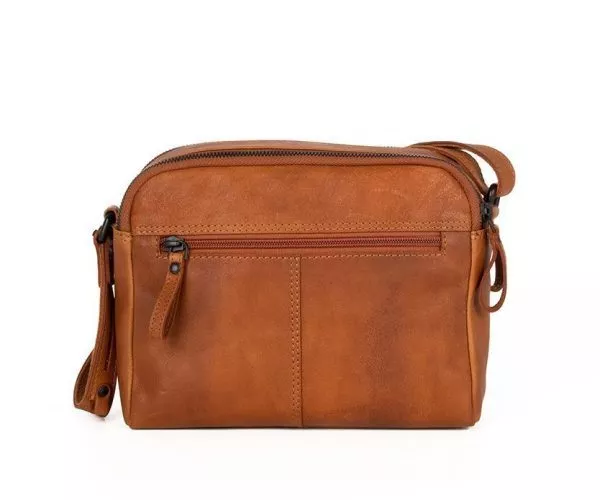 Spikes & Sparrow Spikes & Sparrow Leren Crossbodytas – Manu – Bruin