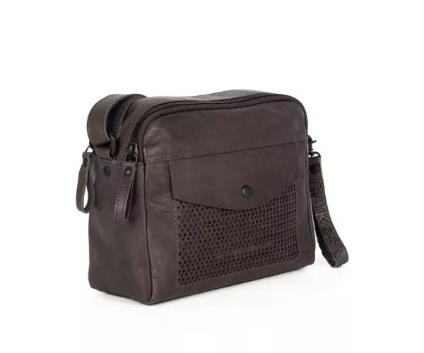 Spikes & Sparrow Spikes & Sparrow Leren Crossbodytas – Manu – Grijs