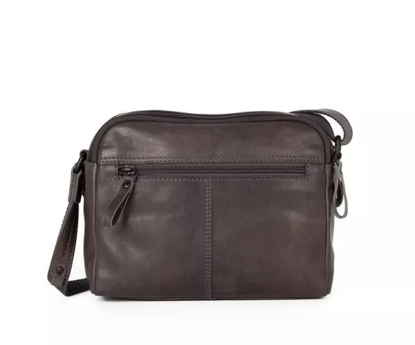 Spikes & Sparrow Spikes & Sparrow Leren Crossbodytas – Manu – Grijs