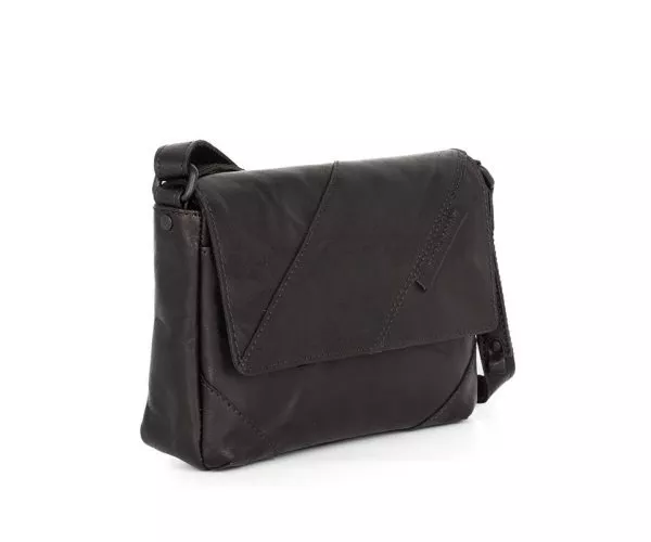 Spikes & Sparrow Spikes & Sparrow Leren Crossbodytas Met Klep / Crossbodytas – Layla – Zwart