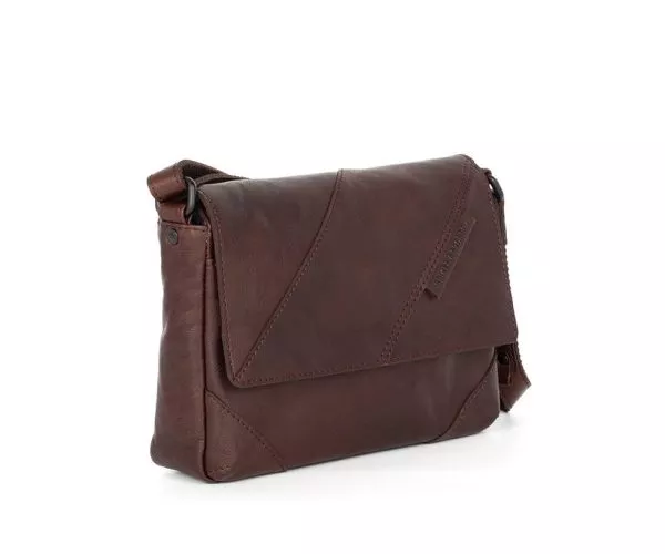 Spikes & Sparrow Spikes & Sparrow Leren Crossbodytas Met Klep / Crossbodytas – Layla – Donkerbruin