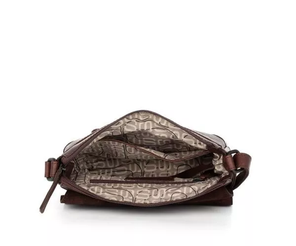 Spikes & Sparrow Spikes & Sparrow Leren Crossbodytas Met Klep / Crossbodytas – Layla – Donkerbruin