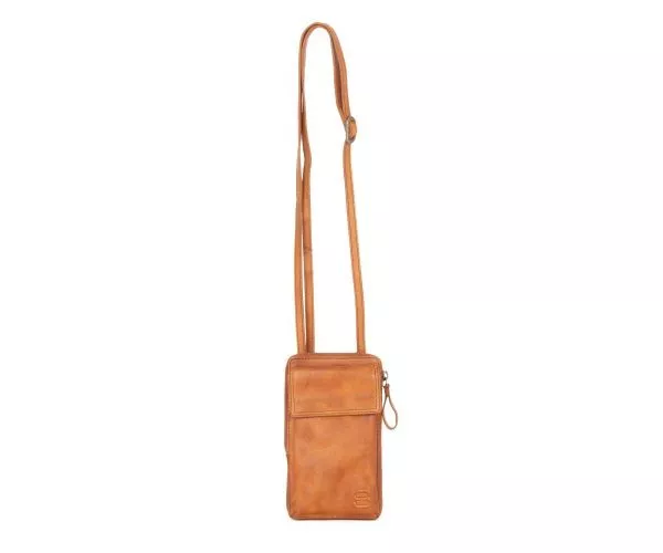 spikes & sparrow Spikes & Sparrow Leren Crossbodytas mini – Corliss – Brandy Cognac