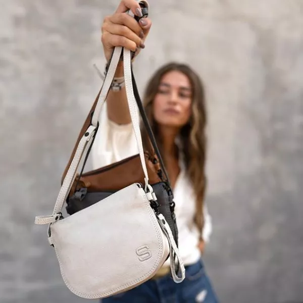 Spikes & Sparrow Spikes & Sparrow Leren Crossbodytas Mini – Marley – Bruin