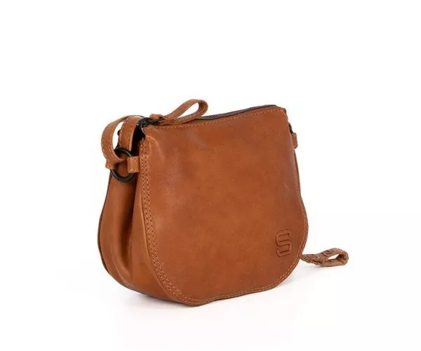 Spikes & Sparrow Spikes & Sparrow Leren Crossbodytas Mini – Marley – Bruin