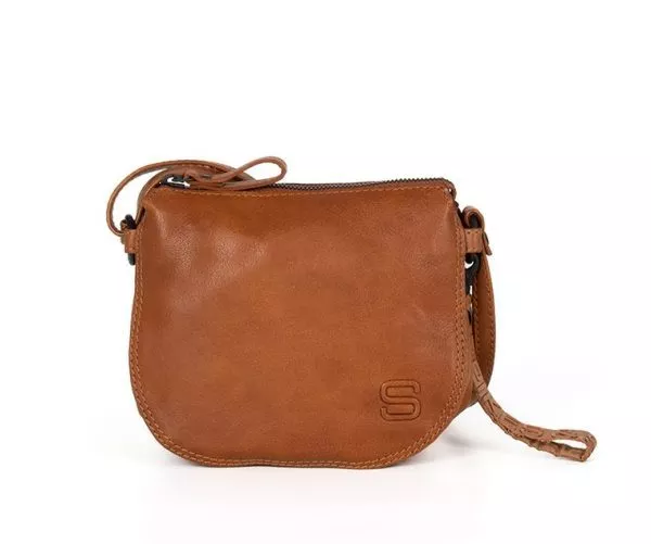 spikes & sparrow Spikes & Sparrow Leren Crossbodytas mini – Marley – Bruin