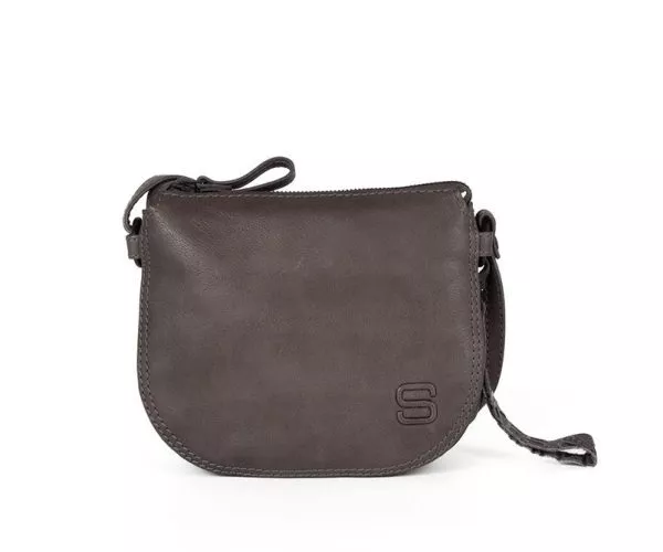 spikes & sparrow Spikes & Sparrow Leren Crossbodytas mini – Marley – Grijs