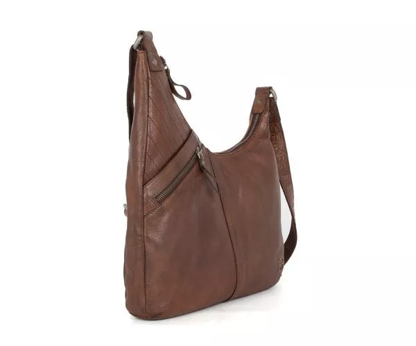 Spikes & Sparrow Spikes & Sparrow Leren Crossbodytas – Moria – Donkerbruin