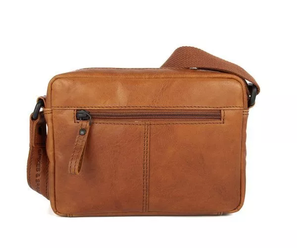 Spikes & Sparrow Spikes & Sparrow Leren Crossbodytas – Nashville – Brandy Cognac