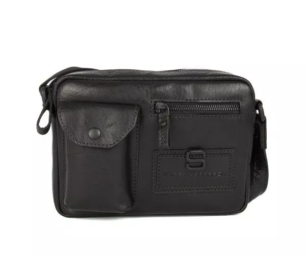 spikes & sparrow Spikes & Sparrow Leren Crossbodytas – Nashville – Zwart spikes & sparrow Spikes & Sparrow Leren Crossbodytas – Nashville – Zwart