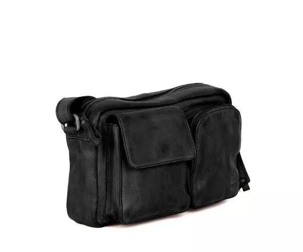 Spikes & Sparrow Spikes & Sparrow Leren Crossbodytas – Sara – Zwart