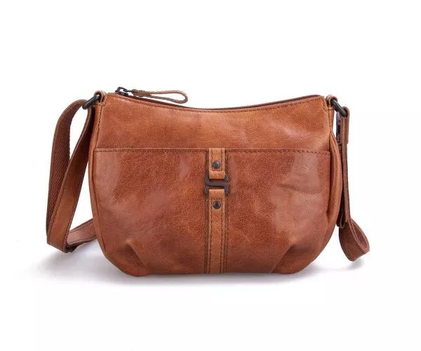 spikes & sparrow Spikes & Sparrow Leren Crossbodytas – Sedona – Brandy Cognac