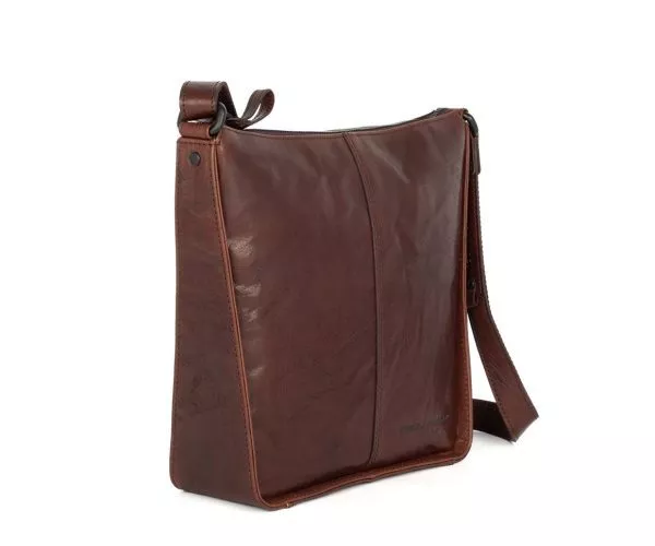 Spikes & Sparrow Spikes & Sparrow Leren Crossbodytas – Titia – Donkerbruin