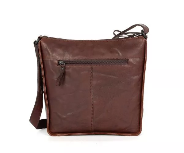 Spikes & Sparrow Spikes & Sparrow Leren Crossbodytas – Titia – Donkerbruin