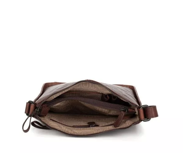 Spikes & Sparrow Spikes & Sparrow Leren Crossbodytas – Titia – Donkerbruin