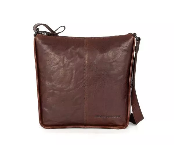 spikes & sparrow Spikes & Sparrow Leren Crossbodytas – Titia – Donkerbruin