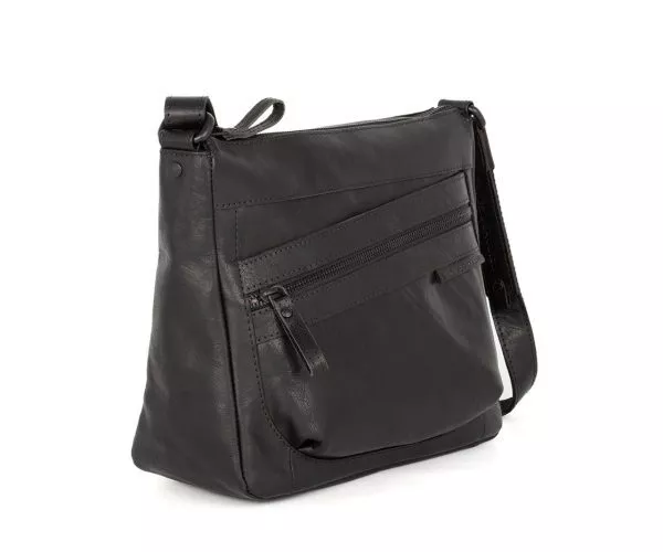 Spikes & Sparrow Spikes & Sparrow Leren Crossbodytas – Valarie – Zwart