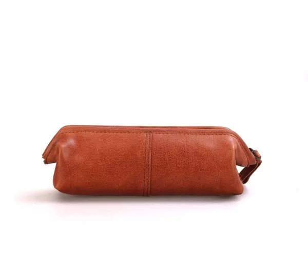 Spikes & Sparrow Spikes & Sparrow Leren Etui – Buck – Brandy Cognac