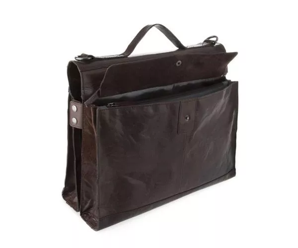 Spikes & Sparrow Spikes & Sparrow Leren Fietstas Met Regenhoes – Roan – Donkerbruin