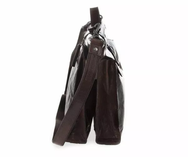 Spikes & Sparrow Spikes & Sparrow Leren Fietstas Met Regenhoes – Roan – Donkerbruin