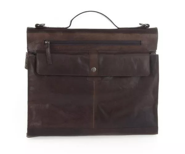 spikes & sparrow Spikes & Sparrow Leren fietstas met regenhoes – Roan – donkerbruin