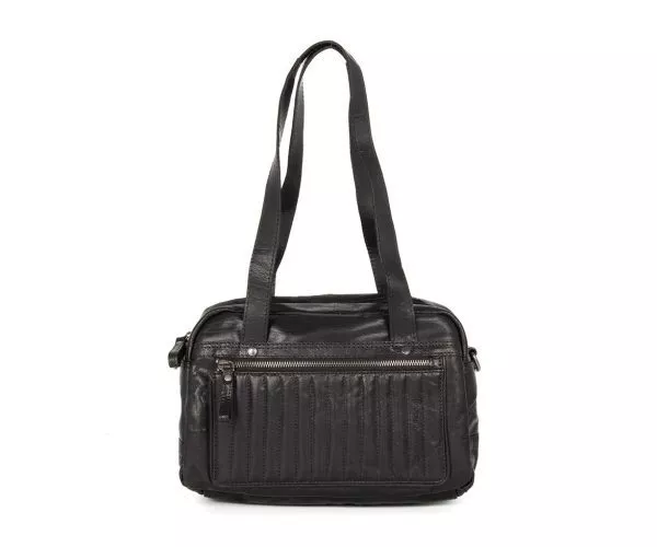 spikes & sparrow Spikes & Sparrow Leren Handtas – Audrey – Zwart spikes & sparrow Spikes & Sparrow Leren Handtas – Audrey – Zwart