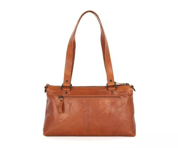 Spikes & Sparrow Spikes & Sparrow Leren Handtas – Cherish – Brandy Cognac