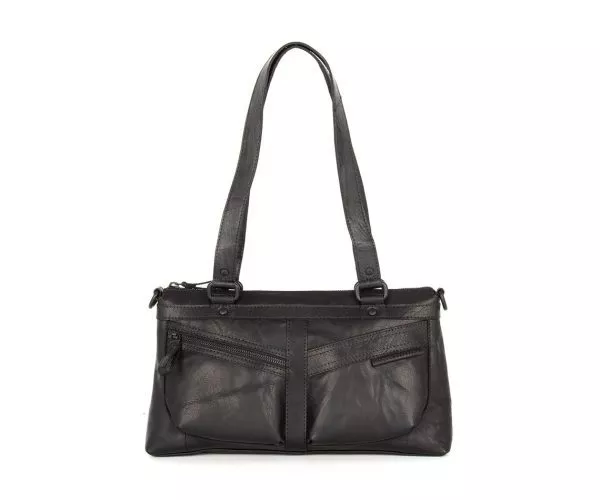 spikes & sparrow Spikes & Sparrow Leren Handtas – Cherish – Zwart spikes & sparrow Spikes & Sparrow Leren Handtas – Cherish – Zwart