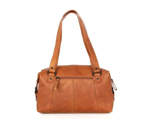 Spikes & Sparrow Spikes & Sparrow Leren Handtas – Kayleigh – Brandy Cognac