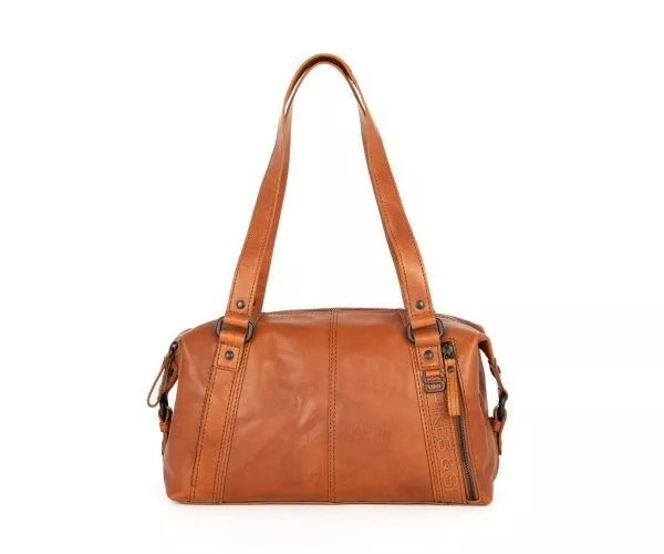 spikes & sparrow Spikes & Sparrow Leren Handtas – Kayleigh – Brandy Cognac