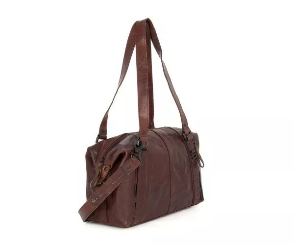 Spikes & Sparrow Spikes & Sparrow Leren Handtas – Kayleigh – Donkerbruin