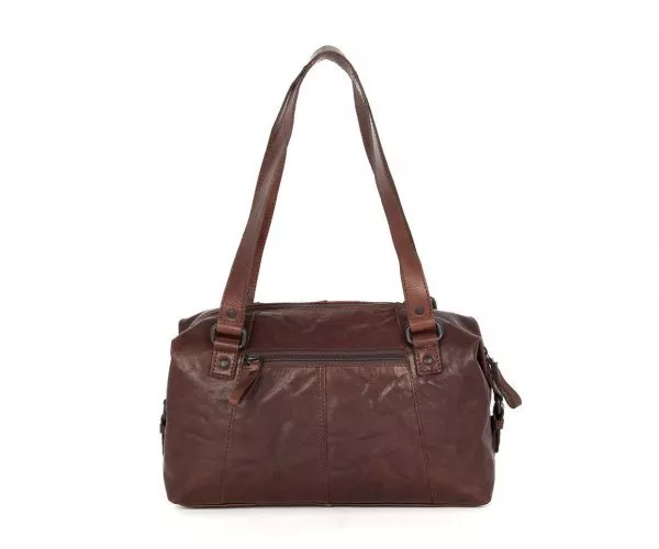 Spikes & Sparrow Spikes & Sparrow Leren Handtas – Kayleigh – Donkerbruin