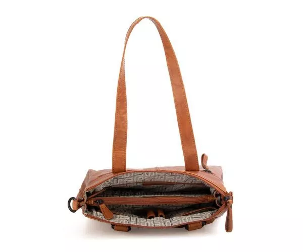 Spikes & Sparrow Spikes & Sparrow Leren Handtas – Robijn – Donkerbruin