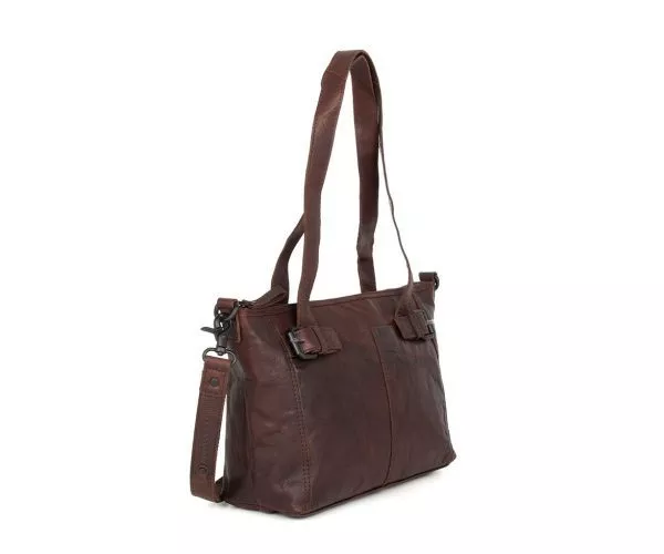 Spikes & Sparrow Spikes & Sparrow Leren Handtas – Salinas – Donkerbruin