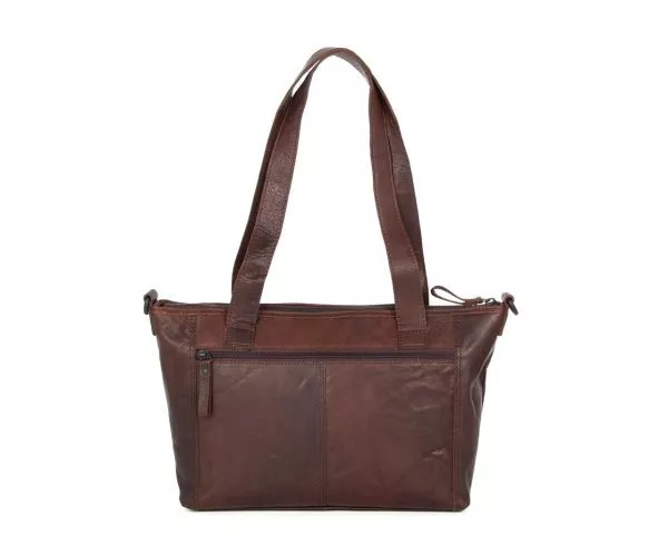 Spikes & Sparrow Spikes & Sparrow Leren Handtas – Salinas – Donkerbruin