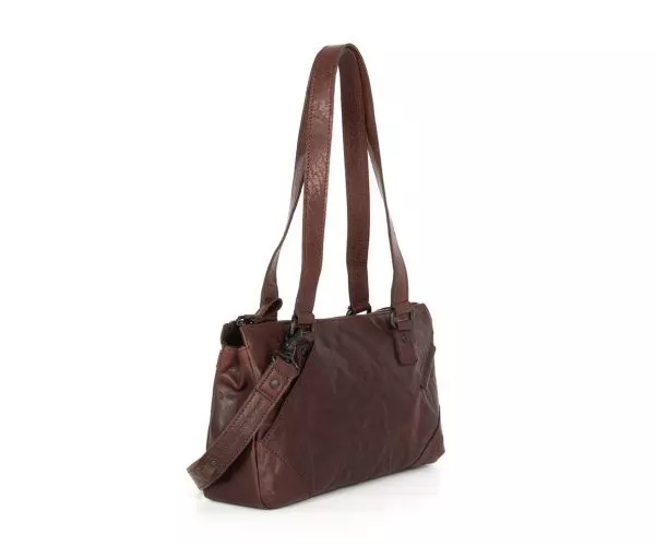 Spikes & Sparrow Spikes & Sparrow Leren Handtas / Schoudertas – Hazel – Donkerbruin