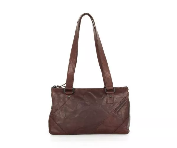 spikes & sparrow Spikes & Sparrow Leren Handtas / Schoudertas – Hazel – Donkerbruin