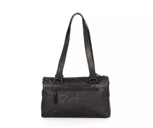 Spikes & Sparrow Spikes & Sparrow Leren Handtas / Schoudertas – Hazel – Zwart