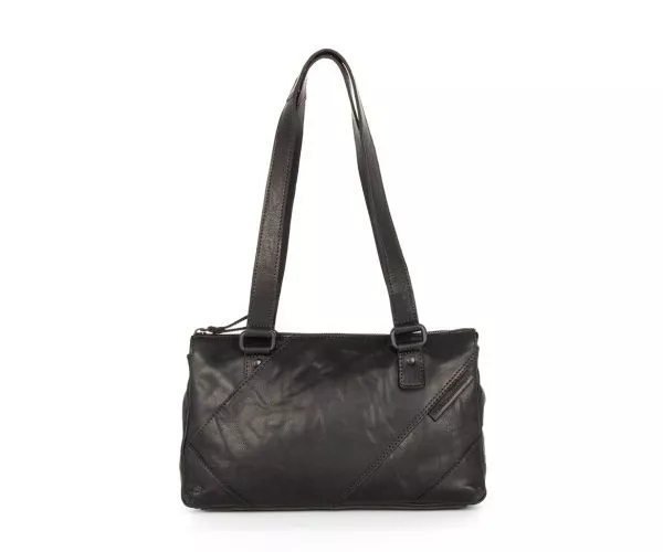 spikes & sparrow Spikes & Sparrow Leren Handtas / Schoudertas – Hazel – Zwart