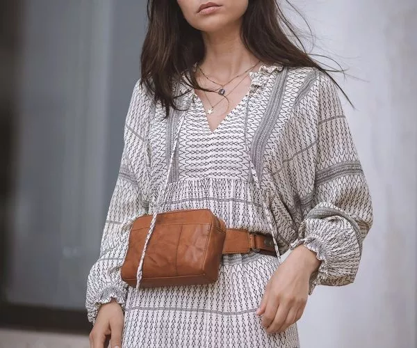 Spikes & Sparrow Spikes & Sparrow Leren Heuptas – Coos – Brandy Cognac