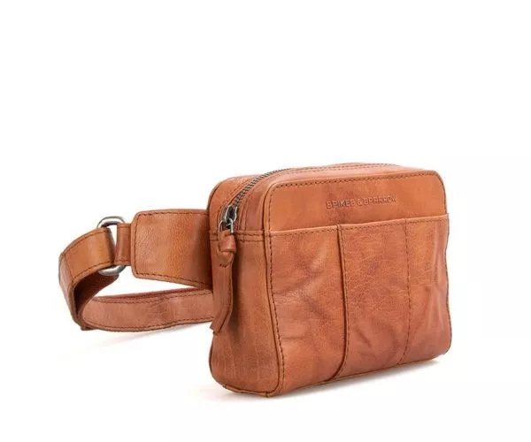 Spikes & Sparrow Spikes & Sparrow Leren Heuptas – Coos – Brandy Cognac