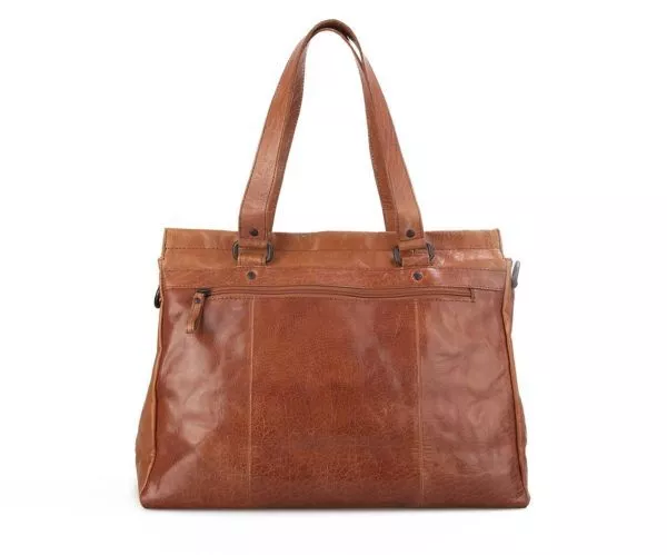 Spikes & Sparrow Spikes & Sparrow Leren Laptop Schoudertas – Yosemite – Zwart