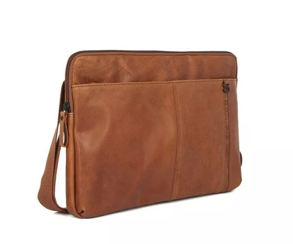 spikes & sparrow Spikes & Sparrow Leren Laptophoes – Yakima – Brandy Cognac